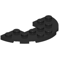 18646-026プレート3×6コーナー丸カットアウトブラック