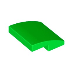 15068-037曲面スロープ2×2ブライトグリーン