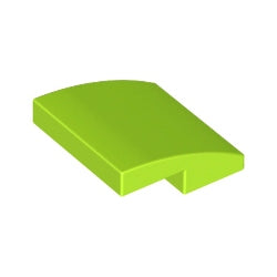 15068-119曲面スロープ2×2ライム