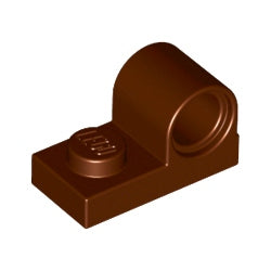 11458-192プレート1×2上部にペグ穴付レディシュブラウン