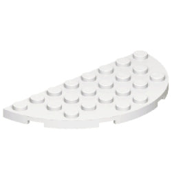 22888-001プレート4×8コーナー丸1/2ホワイト