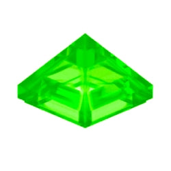 22388-311スロープ45度1×1×2/3三角錐トランスブライトグリーン