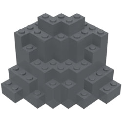 23996-199ロックパネル8×8×6ダークブルーイッシュグレイ