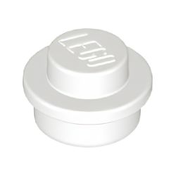 4073-001プレート1×1丸ホワイト