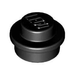 4073-026プレート1×1丸ブラック