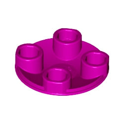 2654-124プレート2×2丸底マジェンタ