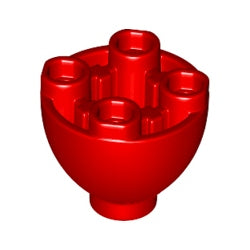 24947-021ブロック2×2ドーム型丸底スタッド有レッド