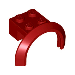 50745-154マッドガードアーチ4×2-1/2×2ダークレッド