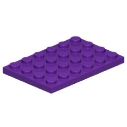 3032-268プレート4×6ダークパープル