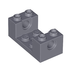 18975-199テクニックブロック2×4×1-1/3カットアウトダークブルーイッシュグレイ