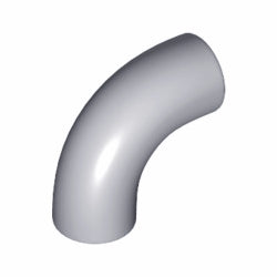 25214-194ブロック1×1丸-90度エルボーライトブルーイッシュグレイ