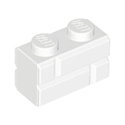 98283-001ブロック1×2レンガホワイト