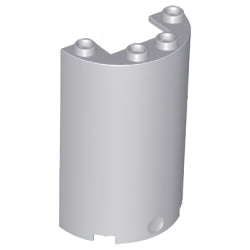 85941-194シリンダーハーフ2×4×5-1×2カット有ライトブルーイッシュグレイ