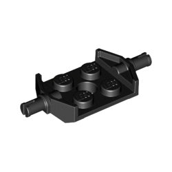 6157-026プレート2×2幅広小径軸ホルダー付ブラック