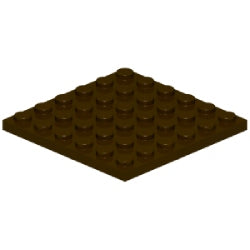 3958-308プレート6×6ダークブラウン