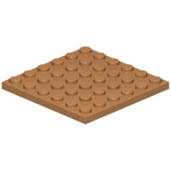 3958-137プレート6×6ミディアムダークフレッシュ