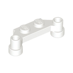 4590-001プレート1×2両側にポッチ有ホワイト