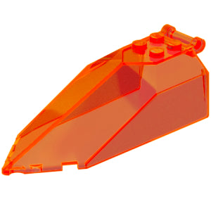 27165-047ウインドスクリーン10×4×3-取っ手付トランスネオンオレンジ