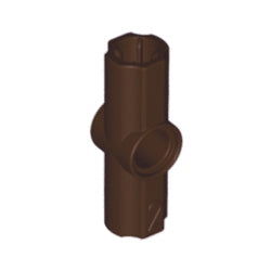32034-308テクニック車軸ピンコネクター アングル2ダークブラウン