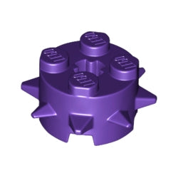27266-268ブロック2×2丸スパイクダークパープル