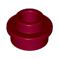 85861-154プレート1×1丸貫通穴有ダークレッド