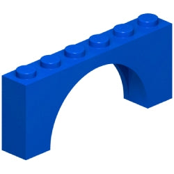 15254-023アーチ1×6×2中厚ブルー