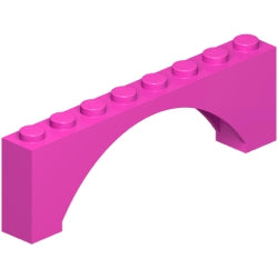 16577-221アーチ1×8×2レイズドダークピンク