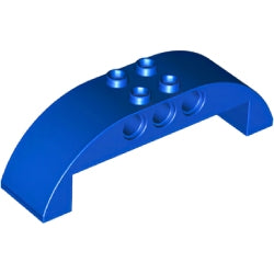 11290-023曲面スロープ2×8×2ダブルペグ穴有ブルー