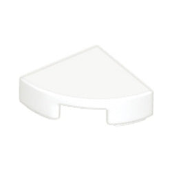 25269-001タイル1×1丸-1/4ホワイト