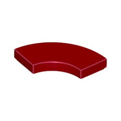 27925-154タイル2×2コーナー丸ダークレッド