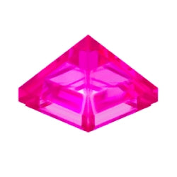 22388-113スロープ45度1×1×2/3三角錐トランスダークピンク