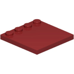 6179-154特殊タイル4×4端にスタッド有ダークレッド