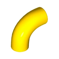 25214-024ブロック1×1丸-90度エルボーイエロー