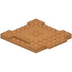 15624-137ブロック8×8-1×4プレート付ミディアムダークフレッシュ