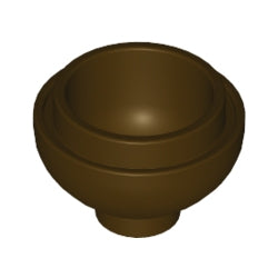 15395-308ブロック2×2ドーム型丸底ダークブラウン