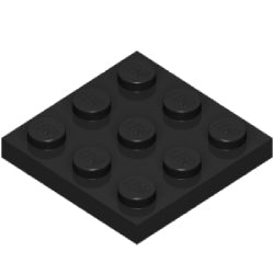 11212-026プレート3×3ブラック