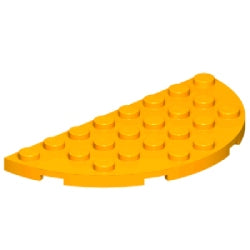 22888-191プレート4×8コーナー丸1/2ブライトライトオレンジ