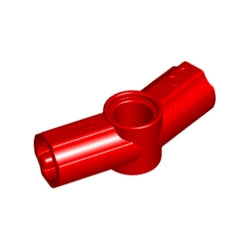 32016-021テクニック車軸ピンコネクター アングル3レッド