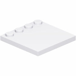 6179-001特殊タイル4×4端にスタッド有ホワイト