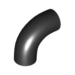 25214-026ブロック1×1丸-90度エルボーブラック