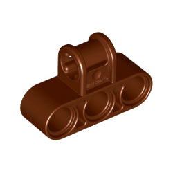 63869-192テクニック車軸ピンコネクター垂直ペグ穴3つレディシュブラウン