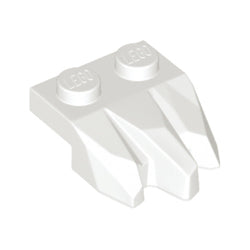 27261-001プレート2×2牙3個付ロックフィンガーホワイト