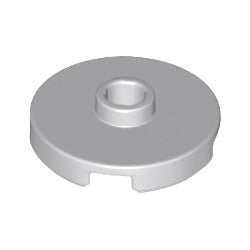 18674-194タイル2×2丸中央1スタッドライトブルーイッシュグレイ