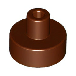 20482-192タイル1×1丸ピン付きレディシュブラウン