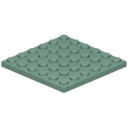 3958-151プレート6×6サンドグリーン