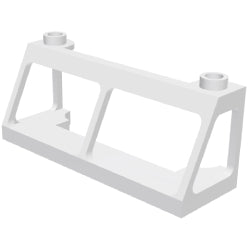 13760-001トレイン用ウインドスクリーン2×6×2ホワイト