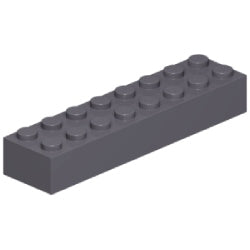 3007-199ブロック2×8ダークブルーイッシュグレイ