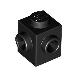 26604-026ブロック1×1隣合う2方向スタッド有ブラック