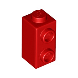32952-021ブロック1×1×1 2/3-1方向スタッド有レッド