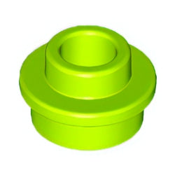 85861-119プレート1×1丸貫通穴有ライム